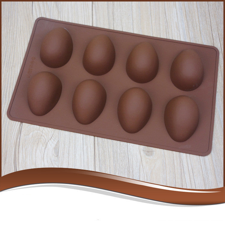 Easter Silicone 8Egg Chocolate Mold Egg Ice Tray Mold