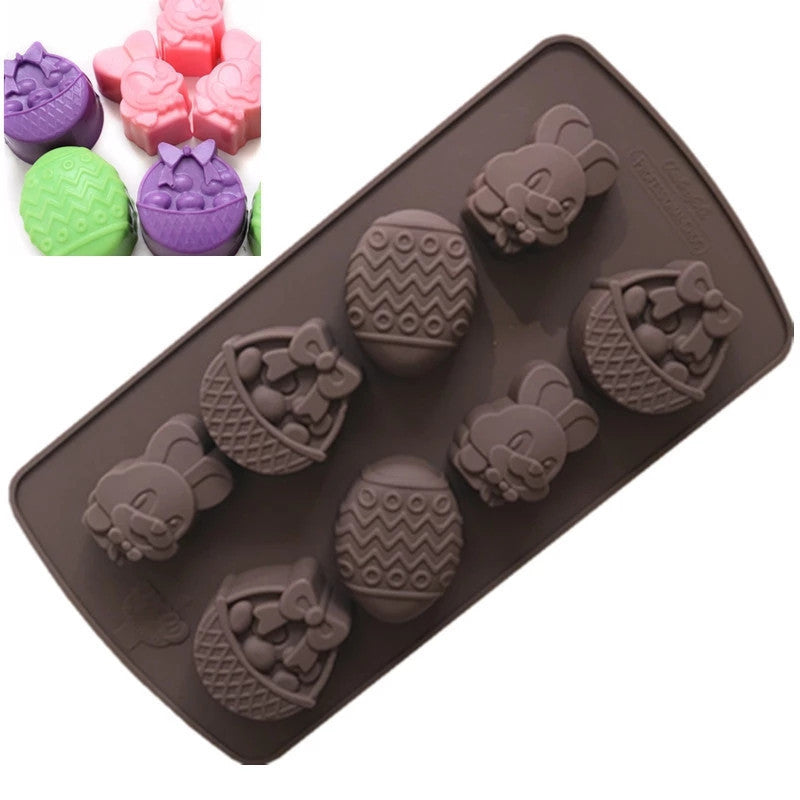 Even Easter Egg Chocolate Silicone Cake Mold Homemade Handmade Soap Mold